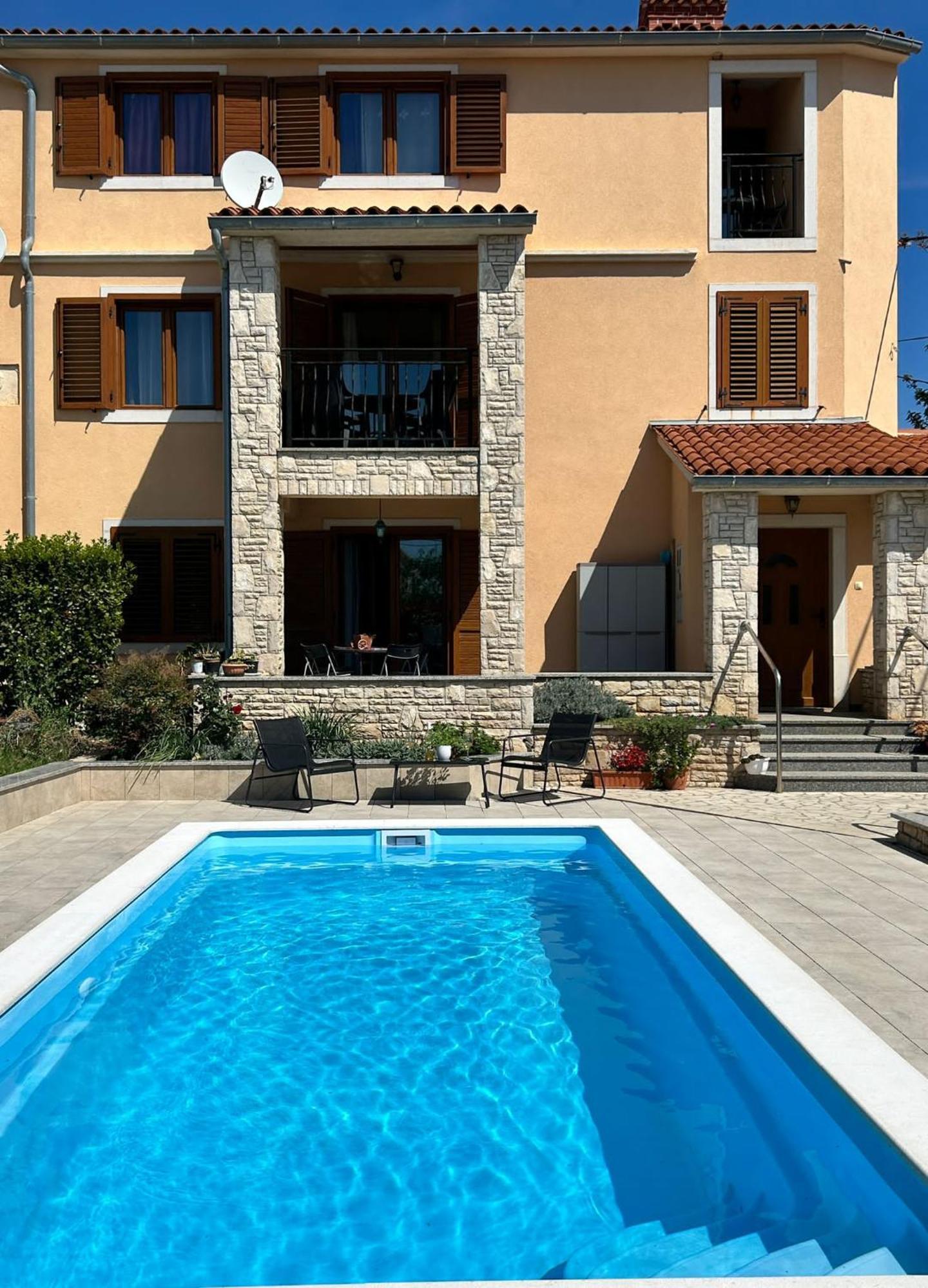 Villa Krasa Sea View Apartmants With Pool Ližnjan المظهر الخارجي الصورة